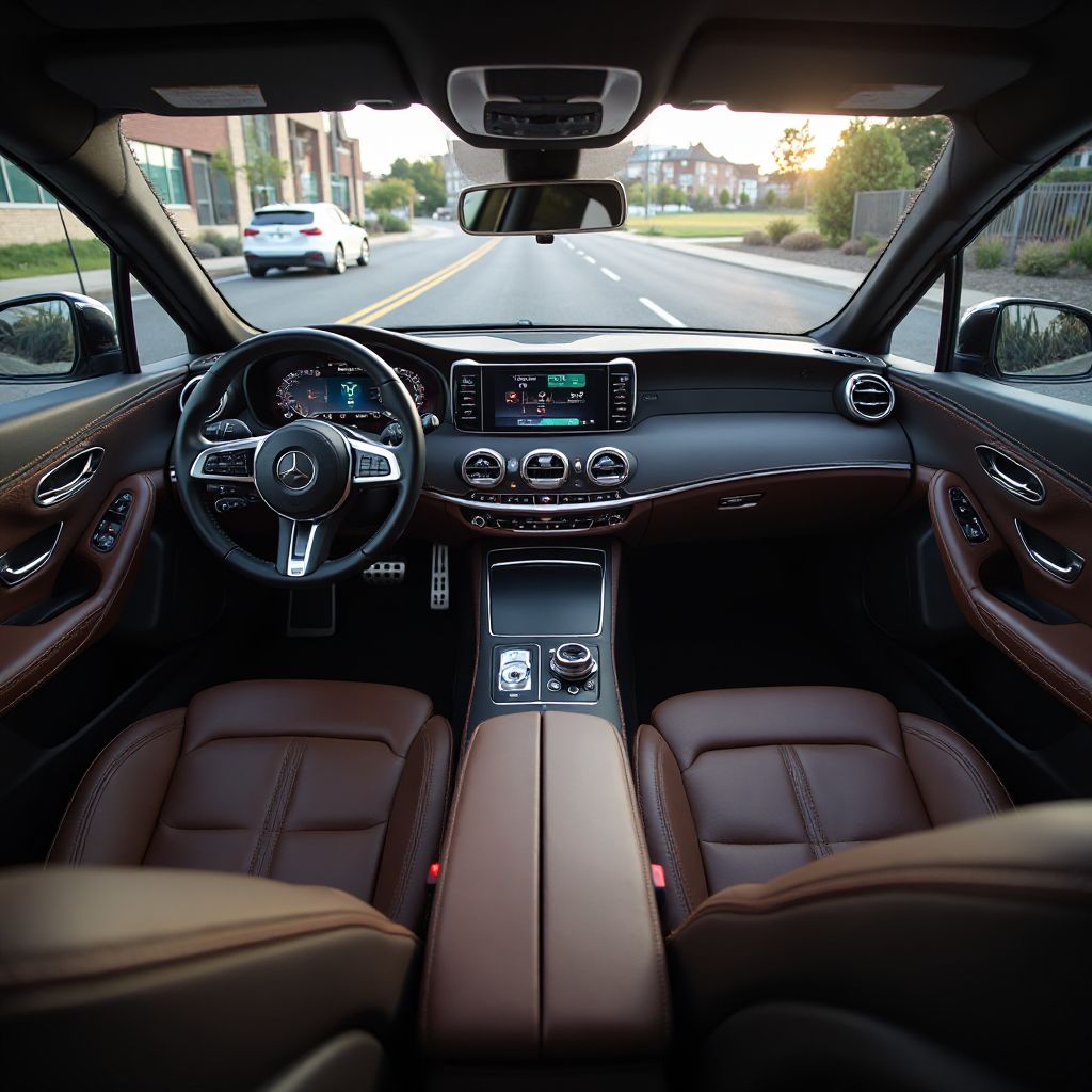 Interior de vehículo premium